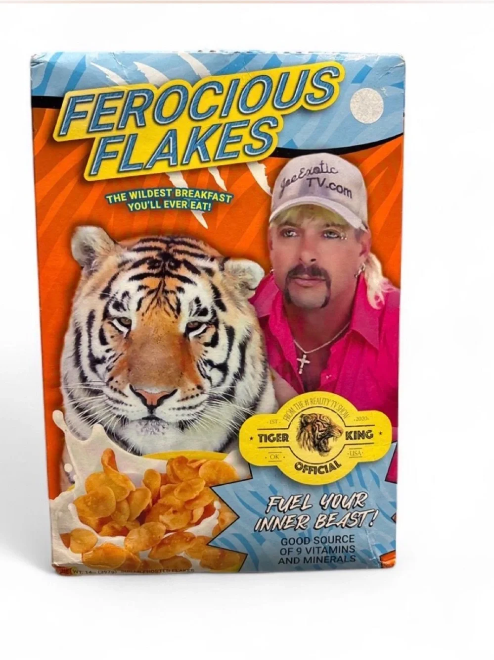 Ferocious Flakes Cereal Box - SEALED BOX